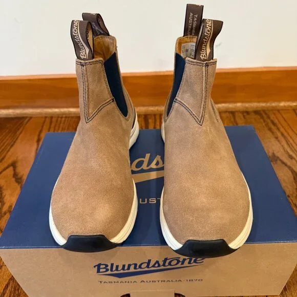 Blundstone 2146 Sneaker Chelsea Ankle Boots AU 6, US W 9 / M 7 Suede Sand Beige - Picture 6 of 15